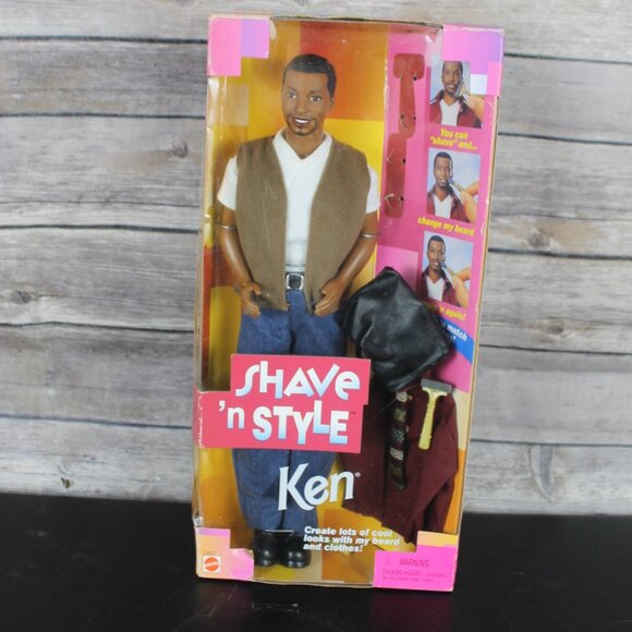 KEN Shave ‘N Style DollAfrican American Mattel 1999 - 23937 NRFB Original Box